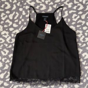 Black Cami with lace trim